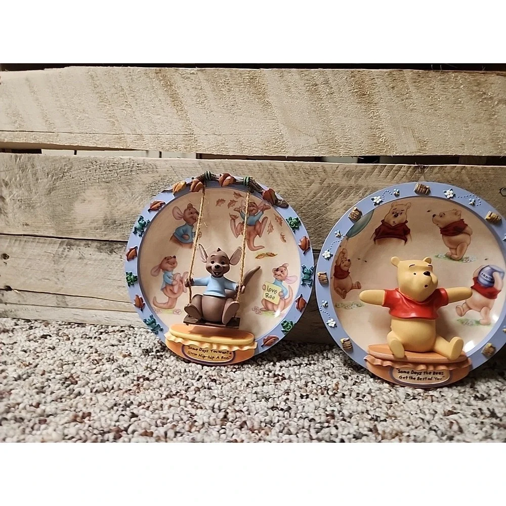 Lot Of 4 Pooh Bear & Friends Bradford‎ Exchange Plates